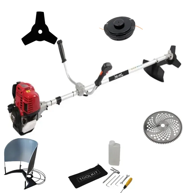 Balwaan Brush Cutter 35cc 4 Stroke Petrol Engine Side Pack Crop Cutter Machine for Crop, Grass, Garden, Lawn Cutting