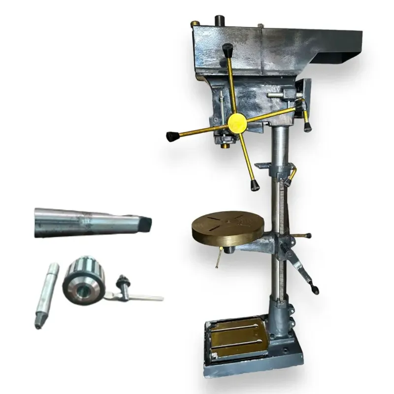 Heavy Duty Vertical Bench or Stand Drill 32 mm or 1-1/4 inch With 1.5 HP Motor, (With Gear)