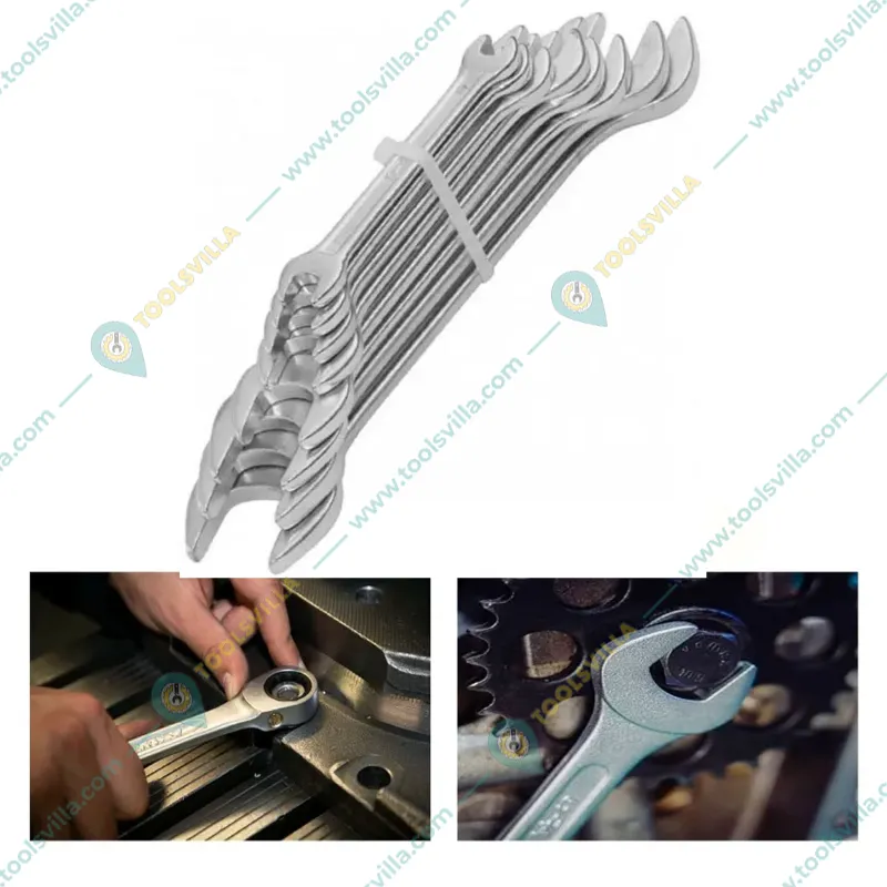 Jhalani Double Open End  Spanner 12 Pcs Set ( 6x7, 8x9, 10x11, 12x13, 14x15, 16x17, 18x19, 20x22, 21x23, 24x27, 25x28, 30x32 mm) (12/12 M)