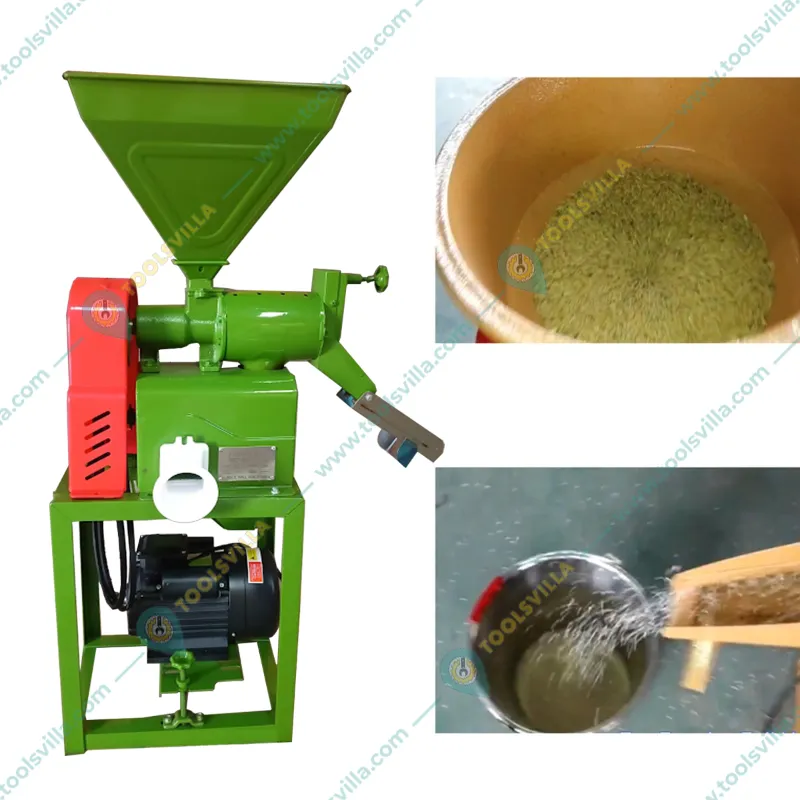 Heavy Duty 3 HP Household Rice Mill Machine, 200 Kg/hr Milling Capacity 