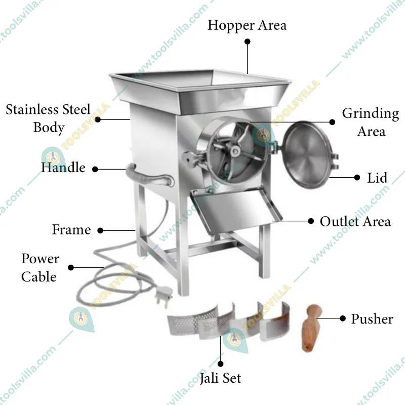 Heavy Duty Gravy Machine, 2 HP, 50kg/hr