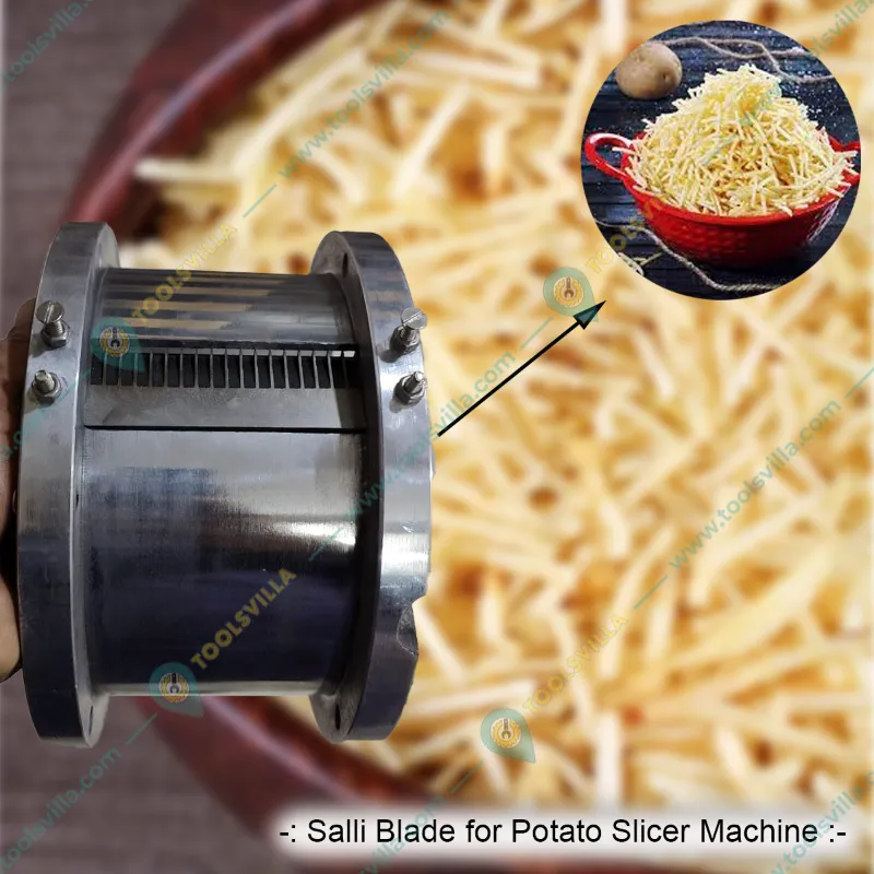 Heavy Duty Commercial 200 kg Potato Slicer Machine with 0.5HP Motor, Stainless Steel Material