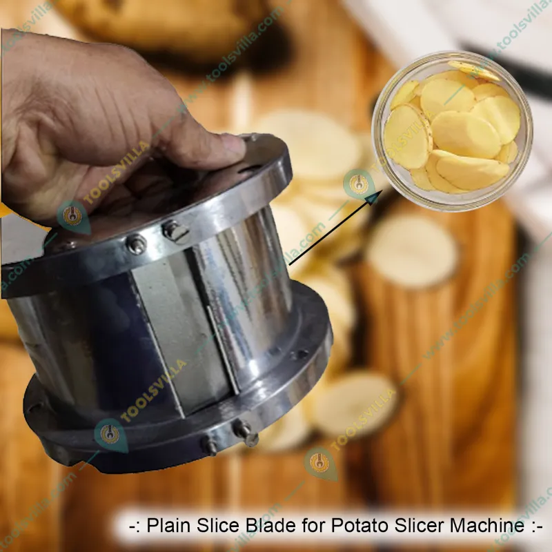 Heavy Duty Commercial 200 kg Potato Slicer Machine with 0.5HP Motor, Stainless Steel Material