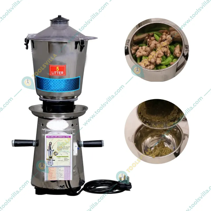 Heavy Duty 5L Mixer Machine, 1.5 HP, 12Kg/hr