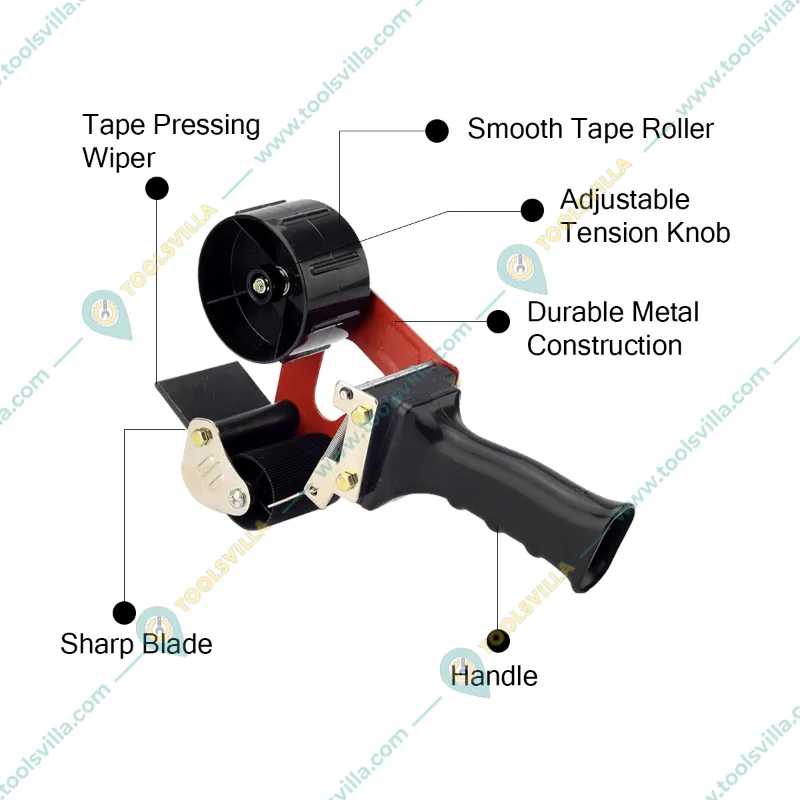 Heavy Duty 2 Inch Tape Dispenser for Packaging