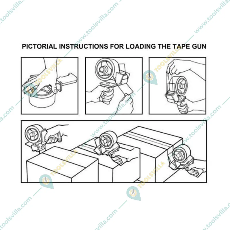 Heavy Duty 2 Inch Tape Dispenser for Packaging