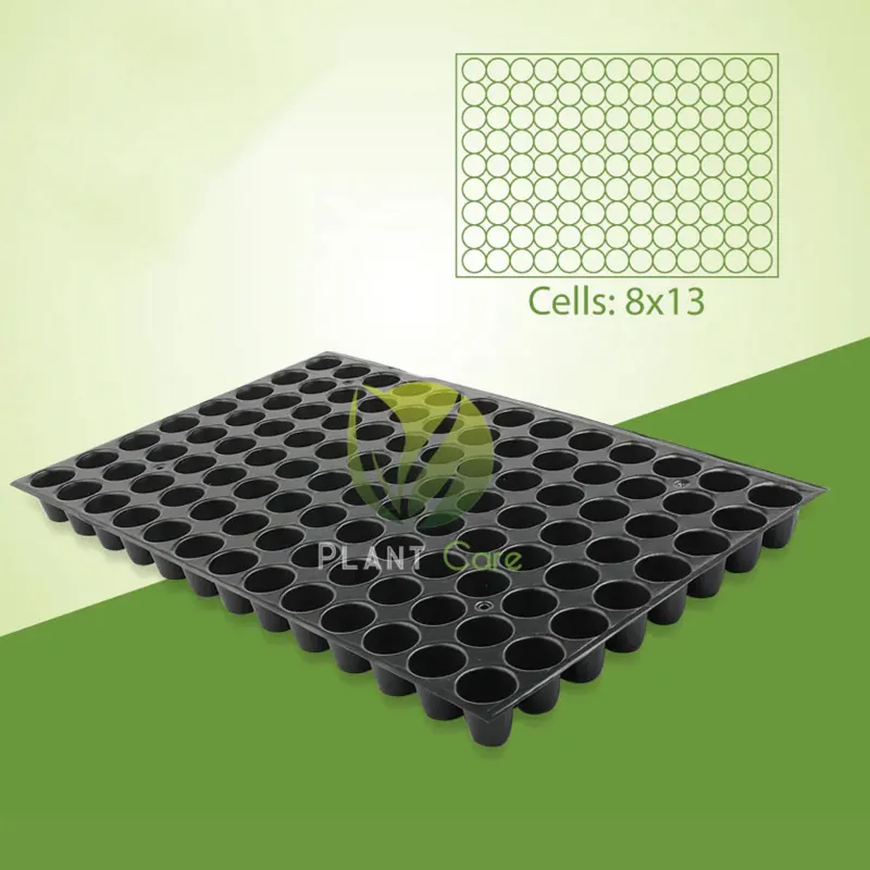 PLANT CARE 104 Cavities (Round Shape) Reusable (0.45 mm) Seedling Tray for Seedling and Germination(Quantity-5 pieces)