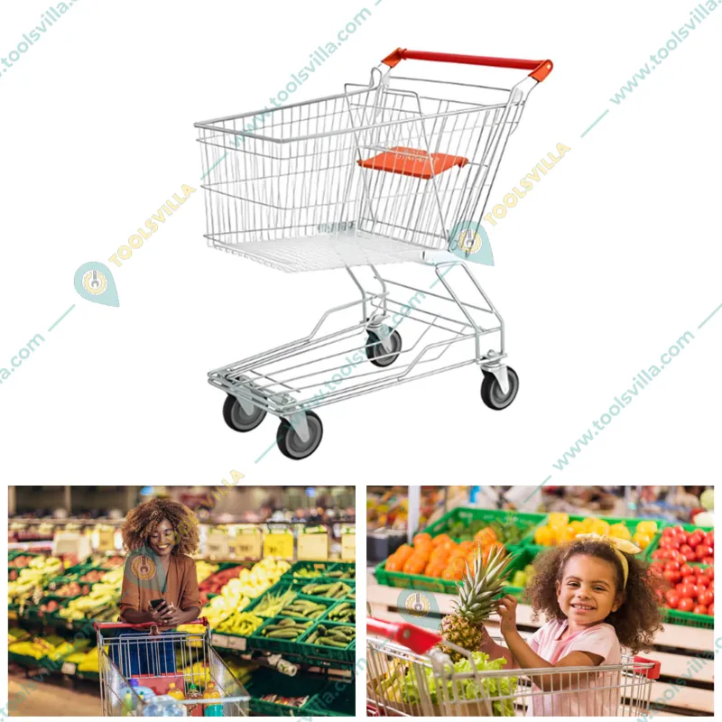 Heavy Duty 60 L Capacity Asian Style Shopping Trolley (Pack Of 2)