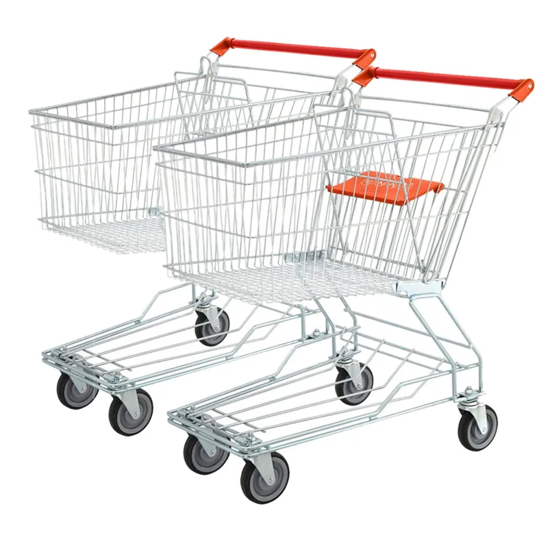 Heavy Duty 60 L Capacity Asian Style Shopping Trolley (Pack Of 2)
