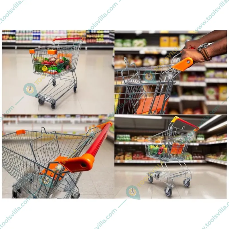 Heavy Duty 60 L Capacity Asian Style Shopping Trolley (Pack Of 2)