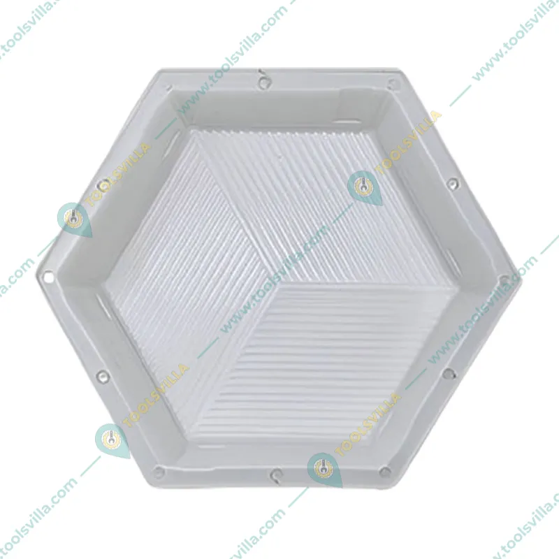 RK 60 mm Hexagon ( Chakla ) Shape Pack Of 4 Plastic Paver Block Mould | 28 x 24 x 6 cm