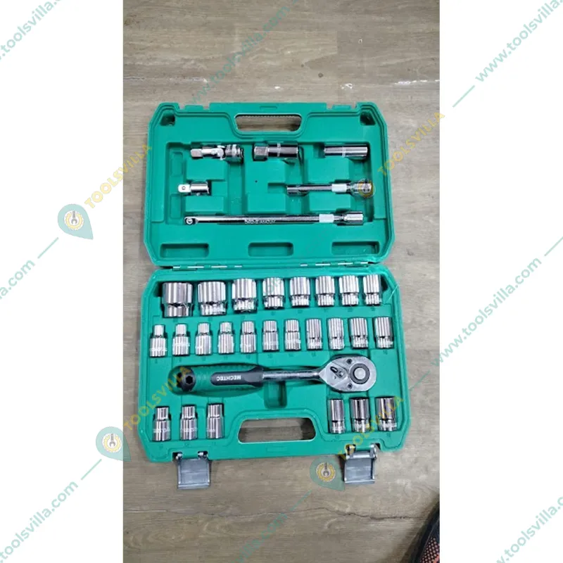 Heavy Duty Hex Professional 32 Pcs Socket Wrench Set (1/2 Inches)