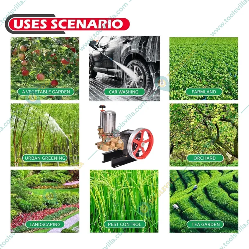 Spear High Pressure HTP 70 Sprayer Pump for Cleaning, Spraying in Agriculture and Car Washing
