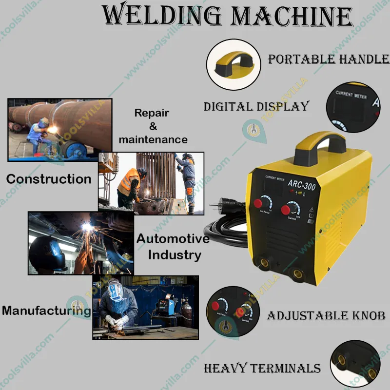 ARC 300 Single Phase IGBT Welding Machine, Suitable for 2.5mm, 3.15mm, 4mm Rod