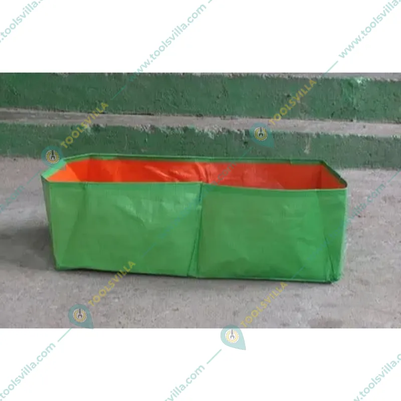Gardeco 260 GSM UV Treated 10 pieces 24 x 12 x 6 inch Rectangular HDPE Grow Bag for Home, Garden and Nursery
