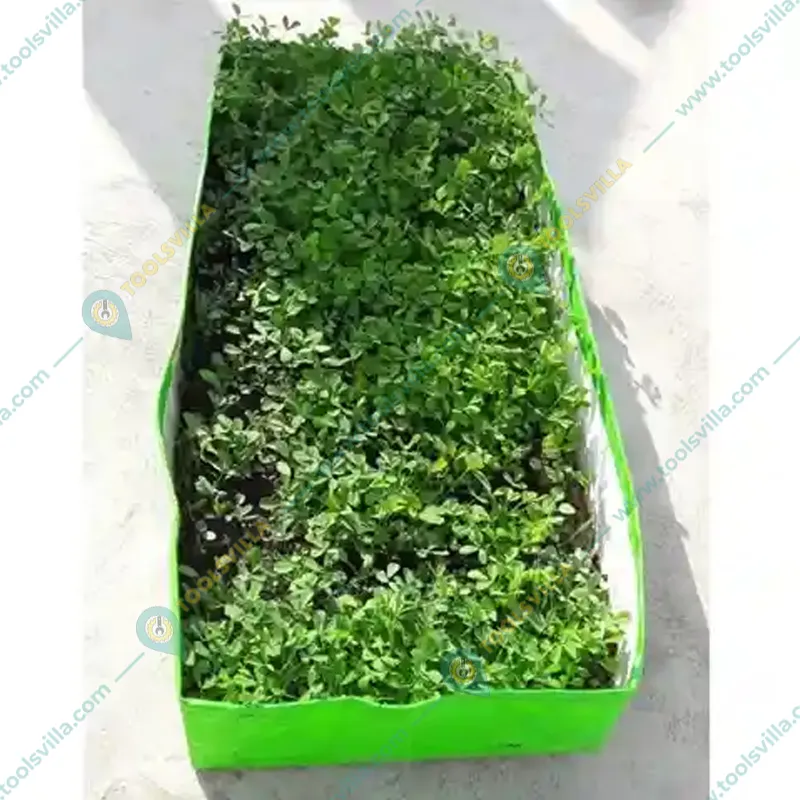 Gardeco 260 GSM UV Treated 10 pieces 24 x 12 x 6 inch Rectangular HDPE Grow Bag for Home, Garden and Nursery