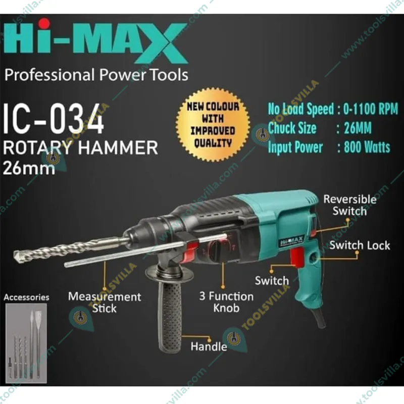 Hi max hammer 2025 drill machine 26mm