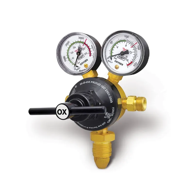 HMP Single Stage Double Gauge Oxygen Gas Pressure Regulator(50-D-OX PROUD)