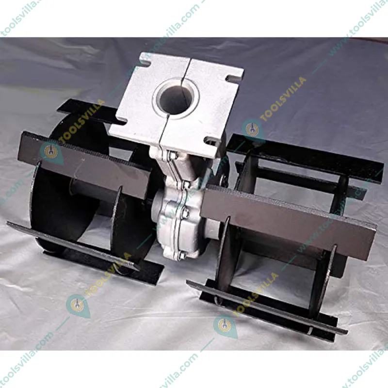 Kisankraft KK-HC-2128 Hoe Cutter Attachment, 28mm Shaft | Petrol Brush Cutter Accessory
