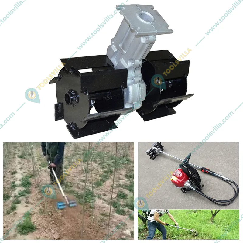 Kisankraft KK-HC-2128 Hoe Cutter Attachment, 28mm Shaft | Petrol Brush Cutter Accessory