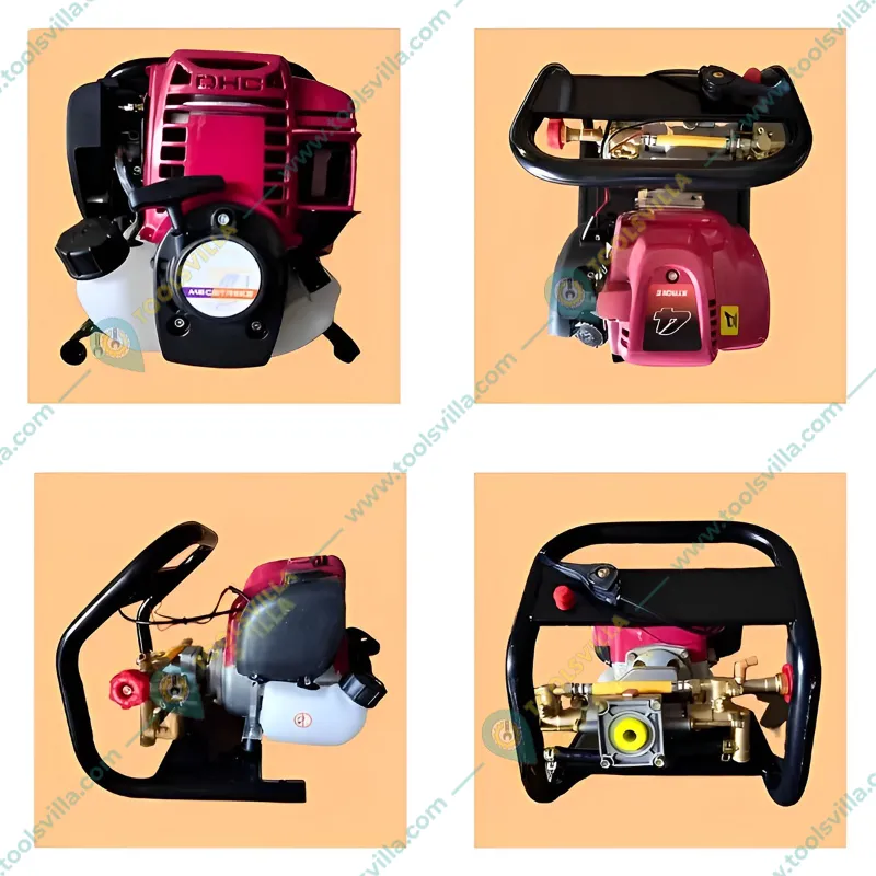 Heavy Duty Portable Power Sprayer, 4 Stroke GX-35 Engine Agriculture Sprayer With 50 Meter Hose Pipe & Spray Gun