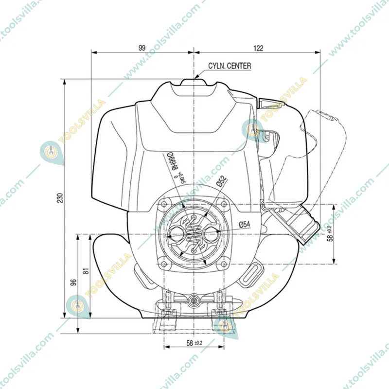 Honda GX25 OHC 1 HP 4 Stroke Single Cylinder Air Cooled Petrol Engine