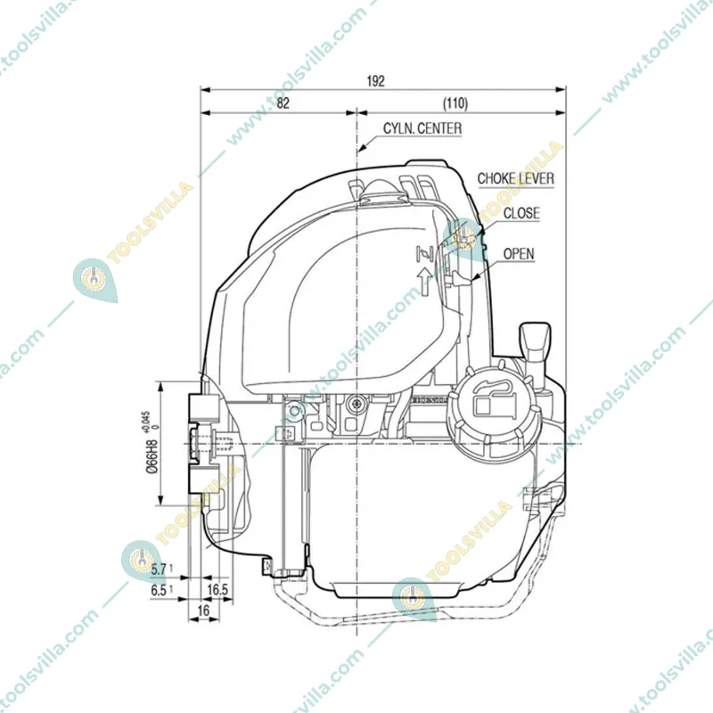 Honda GX25 OHC 1 HP 4 Stroke Single Cylinder Air Cooled Petrol Engine