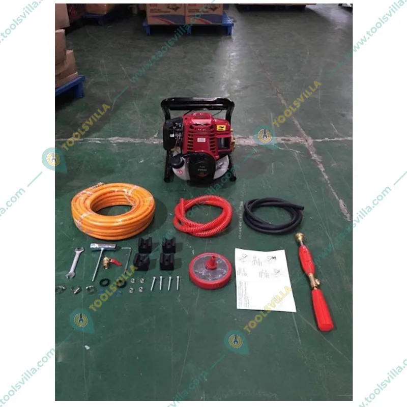 Heavy Duty Portable Power Sprayer, 4 Stroke GX-35 Engine Agriculture Sprayer With 50 Meter Hose Pipe & Spray Gun