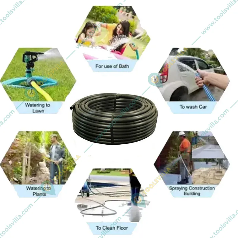 High Quality 1 inch Garden Hose Pipe for Garden Use  (Size 30 meter)