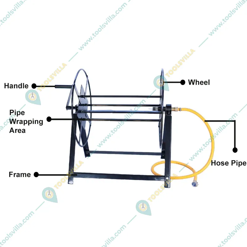 Heavy Duty Hose Pipe Winder for 100 m Agriculture Hose Pipe