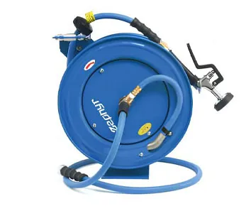 Zephyr ZWR1315HD-PR Auto Retractable Hose Reel Stand with 13 mm 15m Hose Pipe for Industrial Purposes