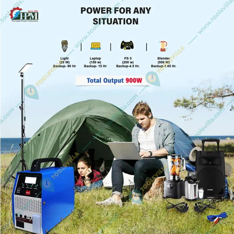 HPM 950 VA Portable Lithium Battery Power Inverter Generator (PL-900W)