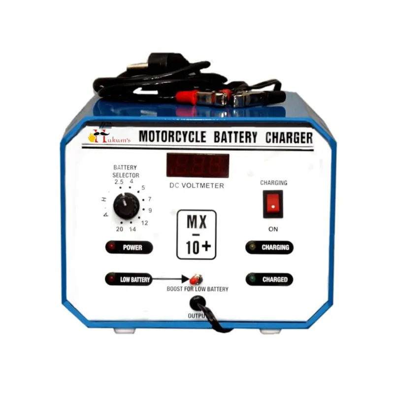 Hukums 2A-12V Two-wheeler Battery Charger with 1 Year Warranty (MX-10+)