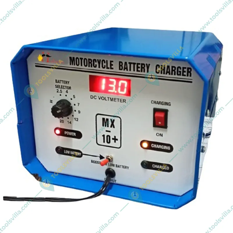 Hukums 2A-12V Two-wheeler Battery Charger with 1 Year Warranty (MX-10+)