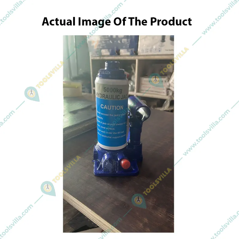 Heavy Duty 5-Ton Capacity Hydraulic Bottle Jack For Full Size SUV, Passengers Vehicle, Light Van - Maximum Lifting Height 305 mm