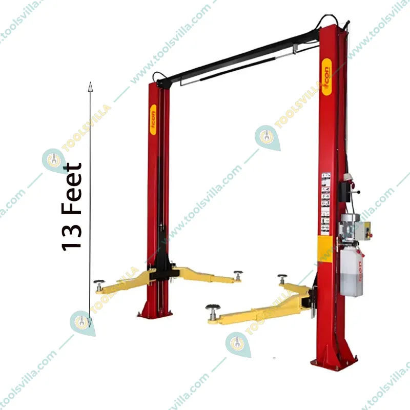 Icon 4 Ton Lifting Capcity Two Post Hydraulic Car Lifter With 717 mm Maximum Lifting Height