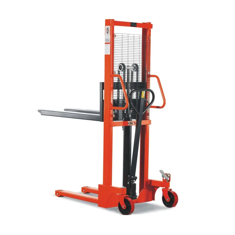 Steeledge 1 Ton Hand & Foot Operated Manual Hydraulic Stacker With 1600 mm Maximum Lifting Height, Fork Size (L x B)-1200 x 740 mm (1 Year Warranty)