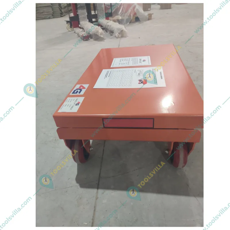 4G 350 Kg Load Capacity Hydraulic Scissor Table With 1.5 Meter Maximum Lifting Height
