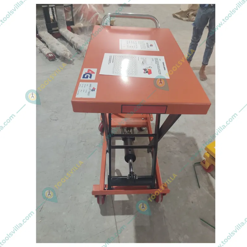 4G 350 Kg Load Capacity Hydraulic Scissor Table With 1.5 Meter Maximum Lifting Height