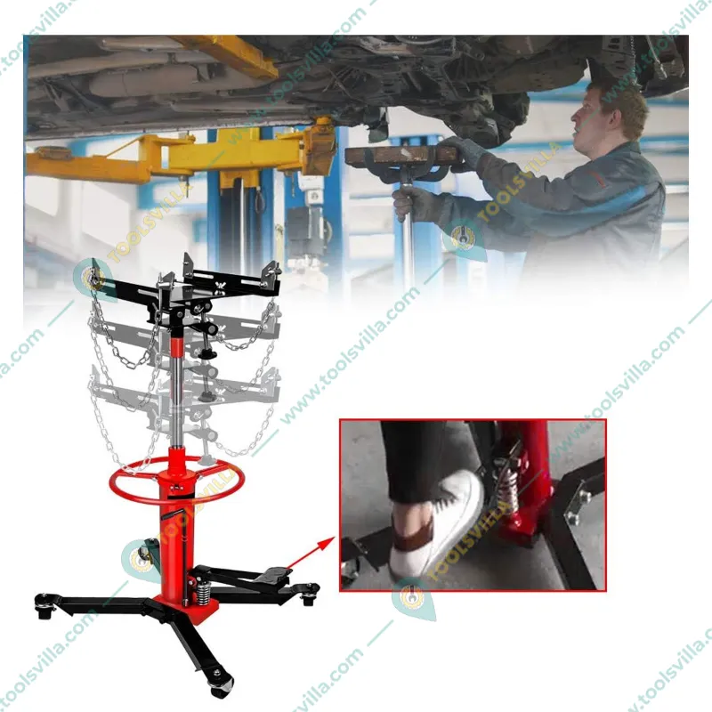 Hukums 0.5 Ton Hydraulic Transmission Jack With 1800 mm Maximum Lifting Height For Car Repair