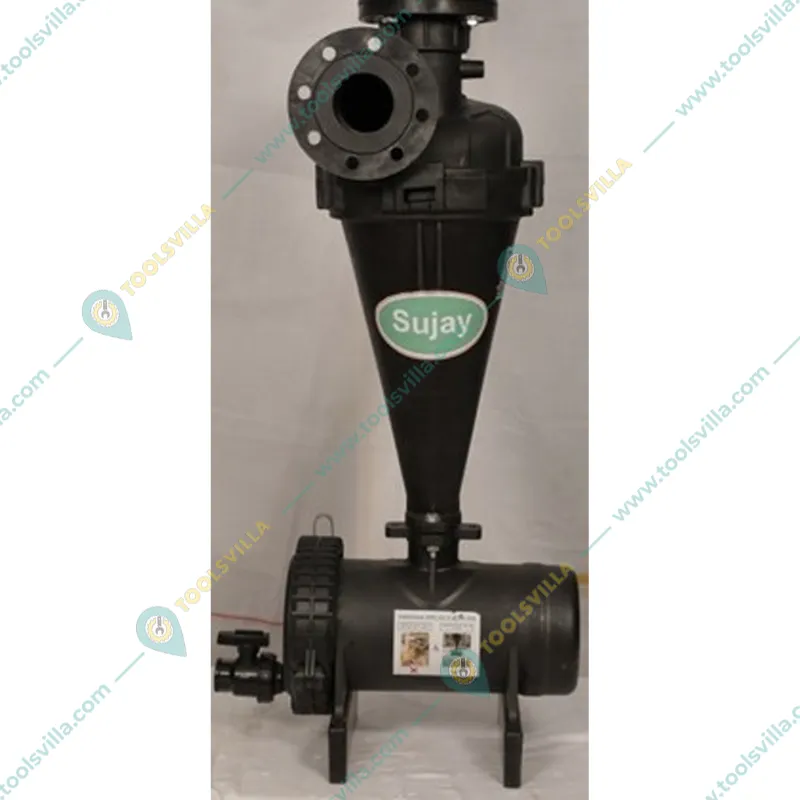 SUJAY 3 inch Plastic Hydro Cyclone Filter with 50 m3/h Capacity used for Water Cleaning