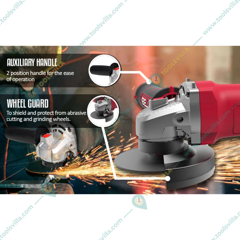 iBELL 100 mm 680 Watt Angle Grinder With Accessories, 11000 RPM (AG10-68)