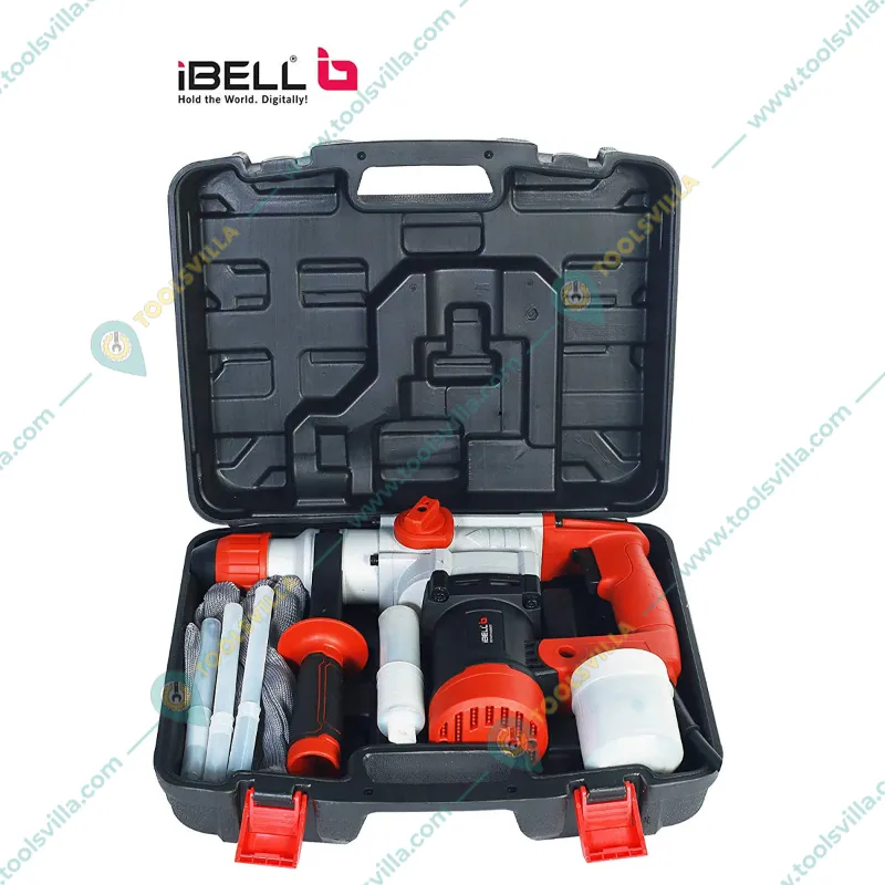 IBELL 26 mm 1000 Watt Rotary Hammer Drill With Accessories, 750 RPM (RH28-101)