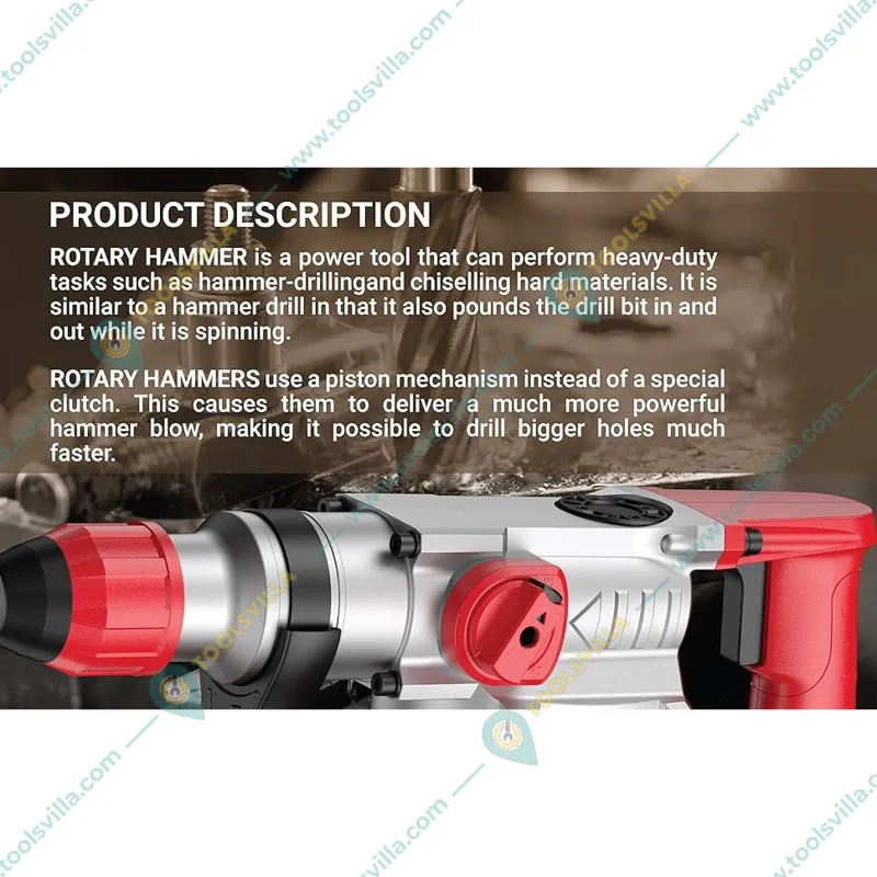 IBELL 26 mm 1000 Watt Rotary Hammer Drill With Accessories, 750 RPM (RH28-101)