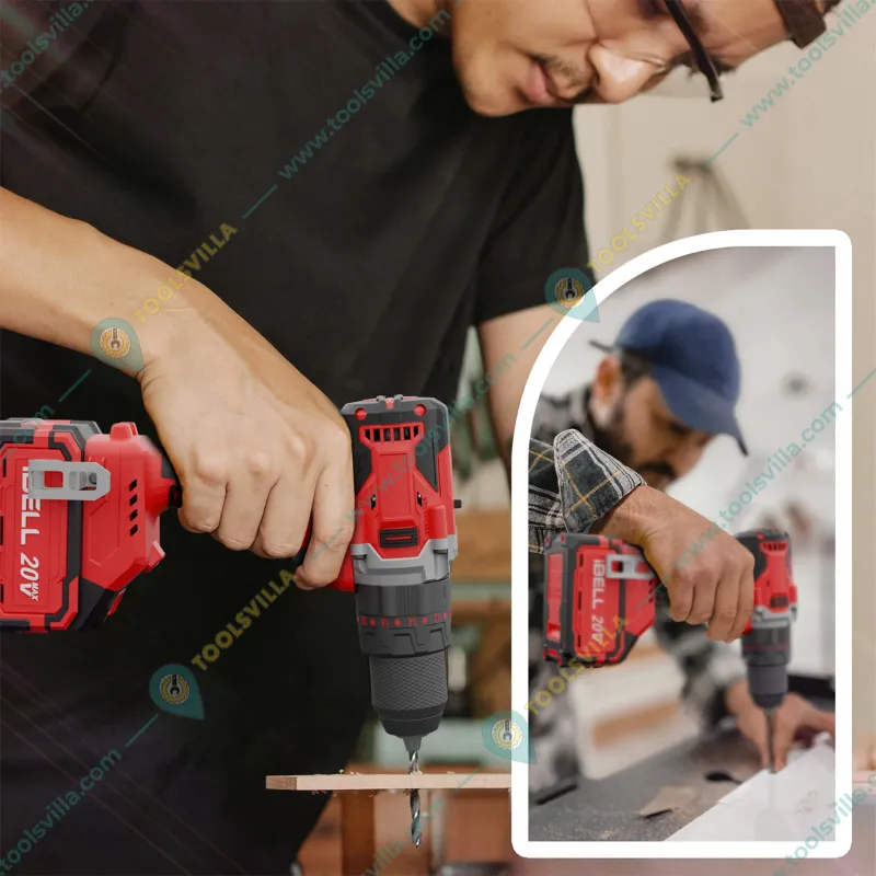 iBELL 13mm 20V Cordless Impact Drill With Battery, Charger & Accessories, Max. Torque 80 Nm (IBL BD20-80)