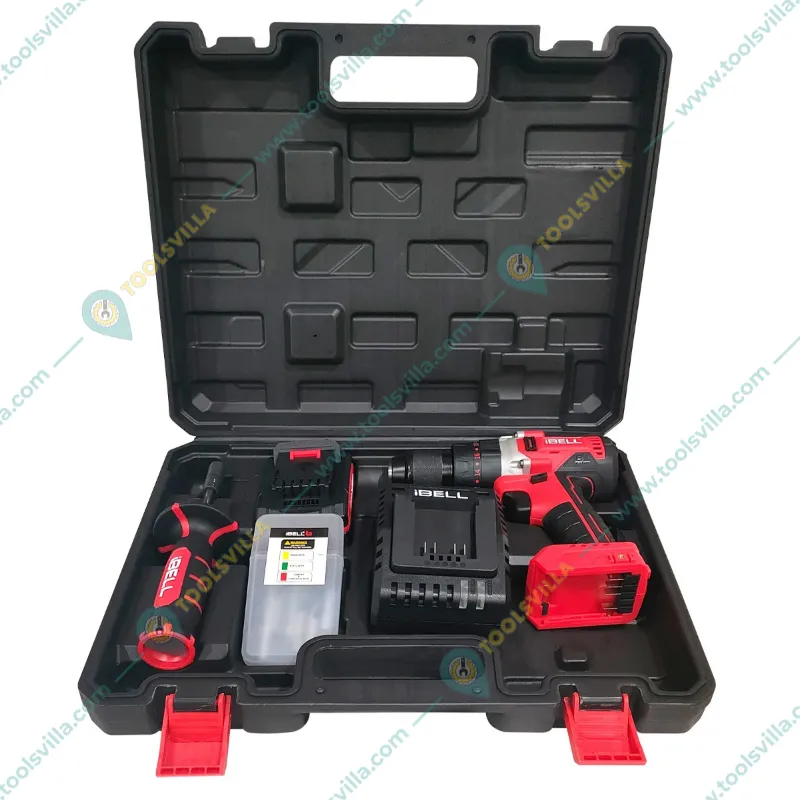 iBELL 13mm 20V Cordless Impact Drill With Battery, Charger & Accessories, Max. Torque 80 Nm (IBL BD20-80)