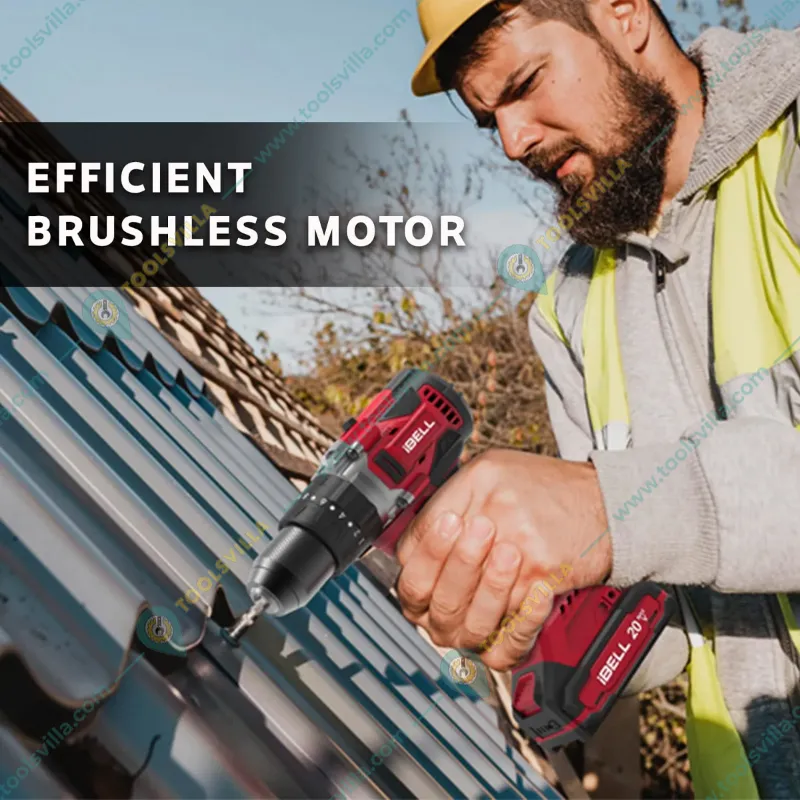 iBELL 13mm 20V Cordless Impact Drill With Battery, Charger & Accessories, Max. Torque 80 Nm (IBL BD20-80)