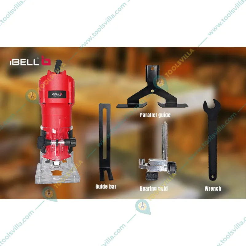 iBELL 6mm to 8mm 650 Watt Professional Palm Router, 32000 RPM (PR60-68)