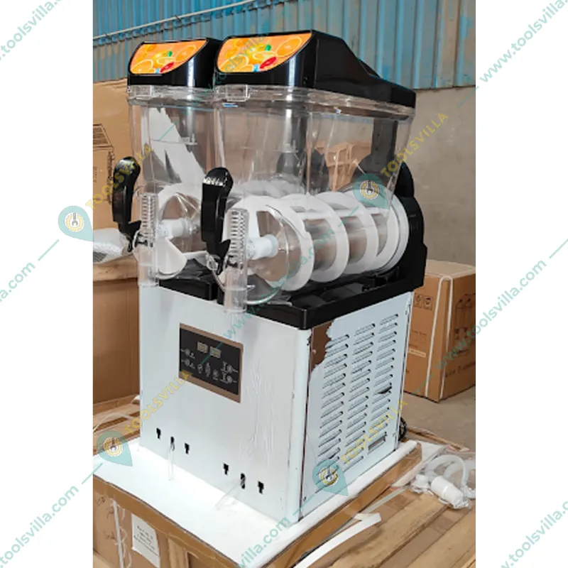 Commercial Counter-Top Stainless Steel 14L+14L Ice Slush Maker Machine