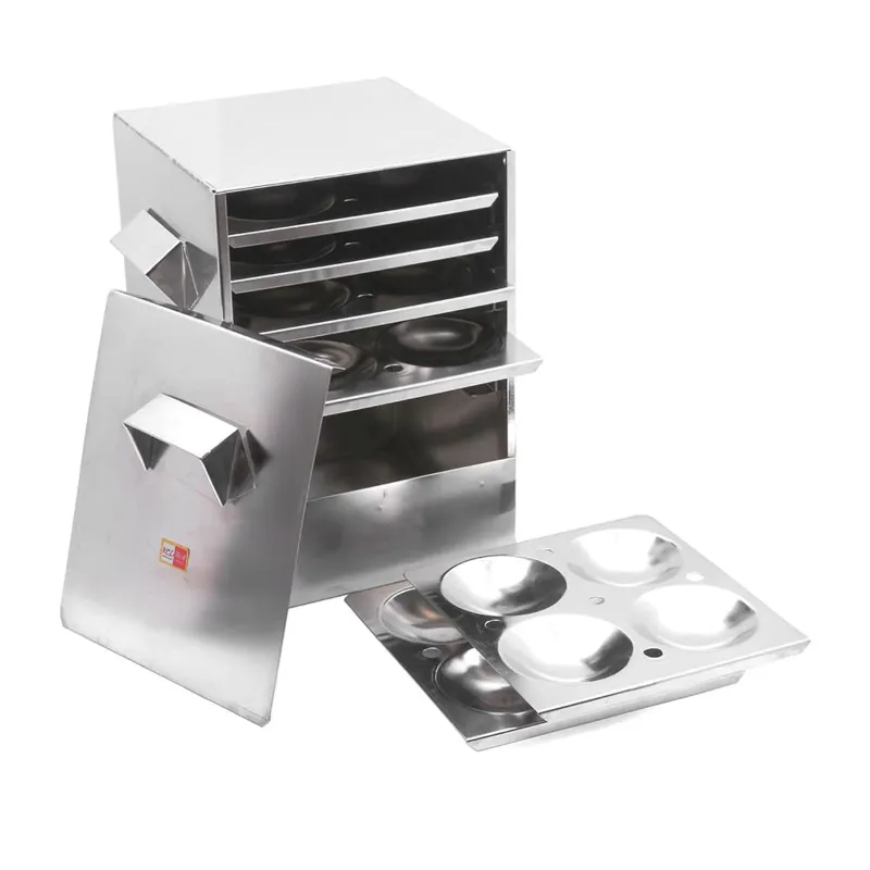 Bapa Restaurant Type Square Shape 6 Tray Gas Operated Idli Steamer for Soft & Fluffy Idli ideally for Home 